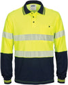 HIVIS Segment Taped Cotton Backed Polo - Long Sleeve - kustomteamwear.com
