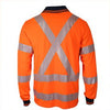 HiVis Segmented T X back Polo - kustomteamwear.com