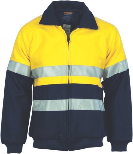 HiVis Two Tone Bluey Bomb er Jacket with CSR R/Tape - kustomteamwear.com