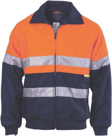  HiVis Two Tone Bluey Bomb er Jacket with CSR R/Tape - kustomteamwear.com