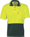 HiVis Two Tone Cool Breathe Polo Shirt, Short Sleeve - kustomteamwear.com