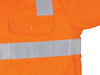 HIVIS Two Tone Cool-Breeze Cotton Shirt with Hoop & Shoulder CSR Reflective Tape - Long Sleeve - kustomteamwear.com