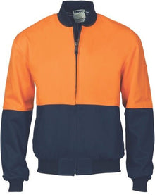  HiVis Two Tone Cott on Bomber Jacket - kustomteamwear.com