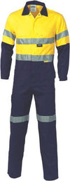 HiVis Two Tone Cott on Coverall with 3M R/Tape - kustomteamwear.com