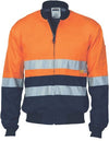 HiVis Two Tone D/N Cotton Bomber Jacket with CSR R/tape - kustomteamwear.com
