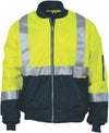 HiVis Two Tone Flying Jacket with 3M R/Tape - kustomteamwear.com