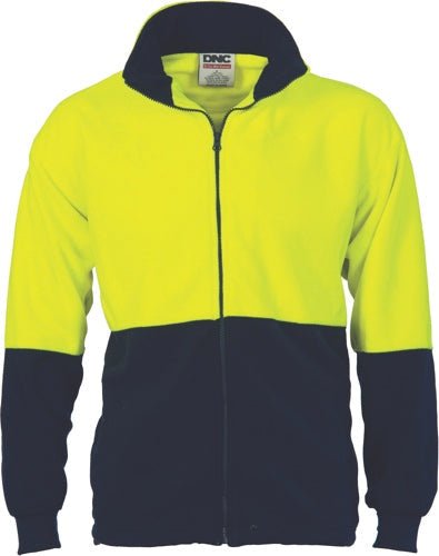 HiVis Two Tone Full Zip Polar Fleece - kustomteamwear.com