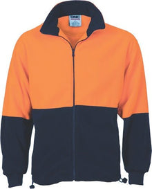  HiVis Two Tone Full Zip Polar Fleece - kustomteamwear.com