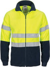 HiVis two tone full zip polar fleece with generic R/Tape - kustomteamwear.com