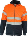 HiVis two tone full zip polar fleece with generic R/Tape - kustomteamwear.com