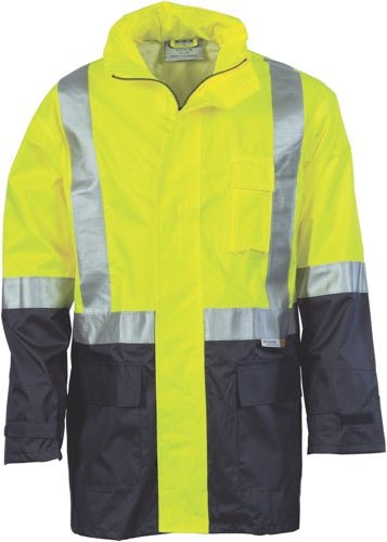 HiVis Two Tone Light weight Rain Jacket with 3M R/Tape - kustomteamwear.com