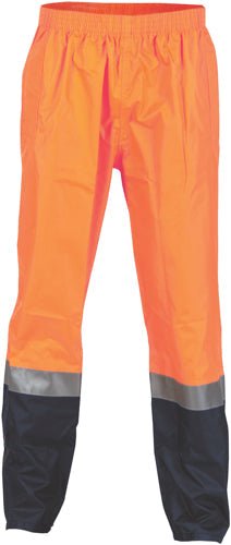  HiVis Two Tone Light weight Rain pants with 3M R/Tape - kustomteamwear.com