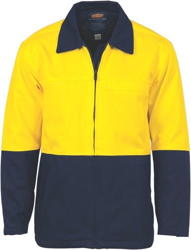 HiVis Two Tone Protect or Drill Jacket - kustomteamwear.com