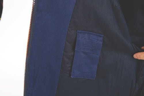 HiVis Two Tone Protect or Drill Jacket with 3M R/ Tape - kustomteamwear.com