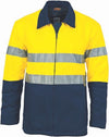 HiVis Two Tone Protect or Drill Jacket with 3M R/ Tape - kustomteamwear.com