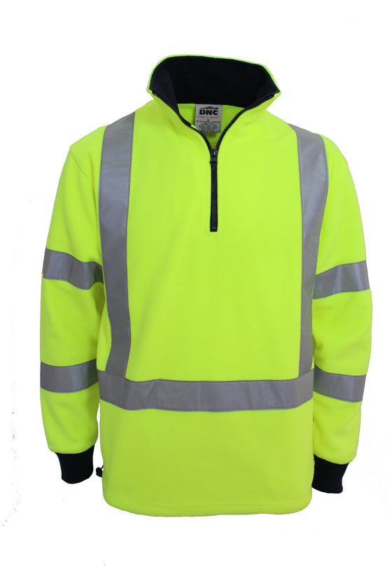 Hivis "X" back & Biomotion taped Polar Fleece - kustomteamwear.com
