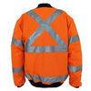 HiVis "X" back flying jacket Biomotion tape - kustomteamwear.com