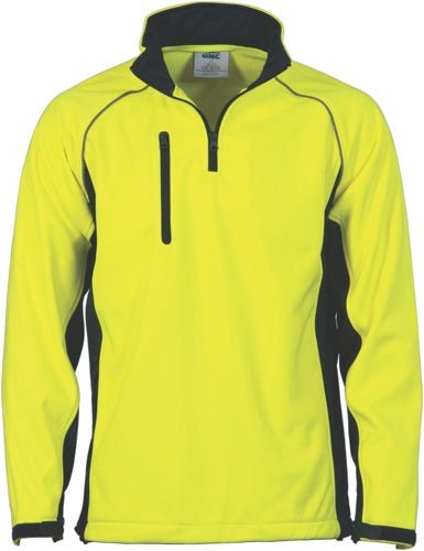 HiVis "X" back Rain jacket Biomotion tape - kustomteamwear.com