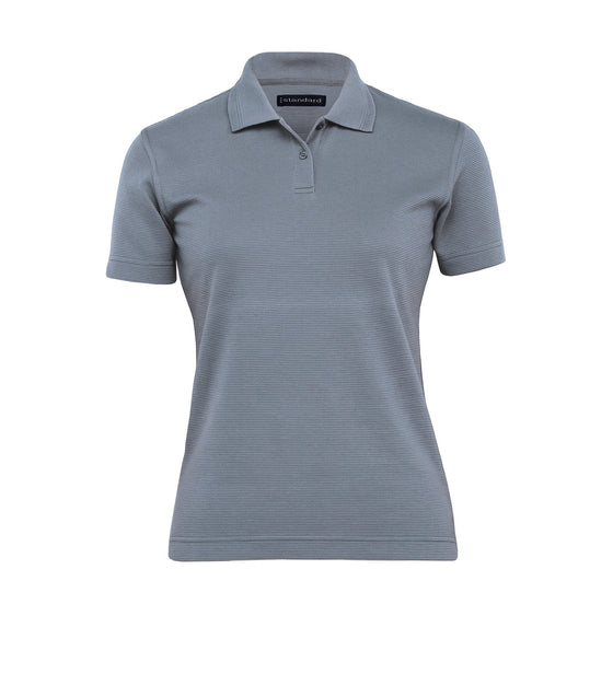 Jacquard Ottoman Balmoral Polo - Womens - kustomteamwear.com