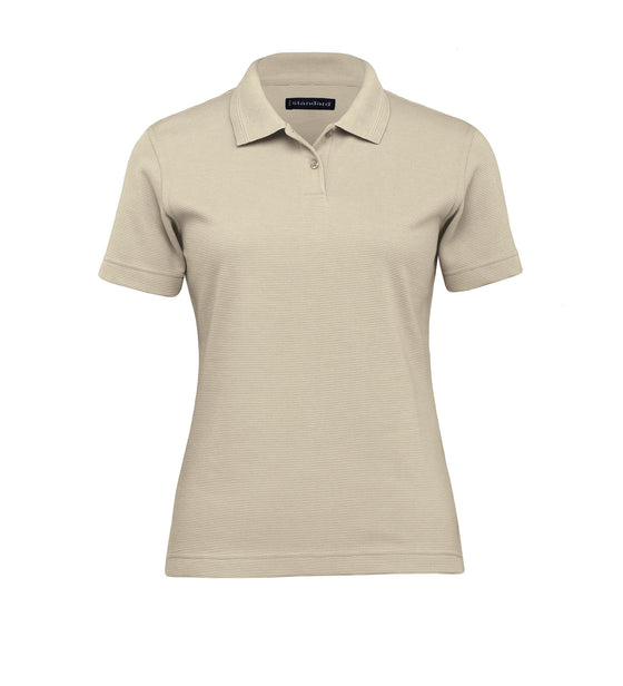 Jacquard Ottoman Balmoral Polo - Womens - kustomteamwear.com