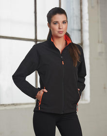  JK16 Ladies' Softshell Contrast Jacket - kustomteamwear.com