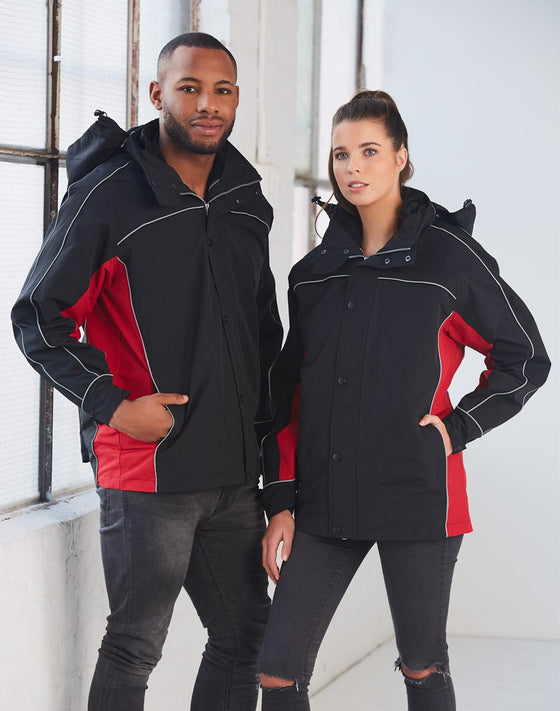 JK18 3 in 1 Jacket, silver relective piping - kustomteamwear.com