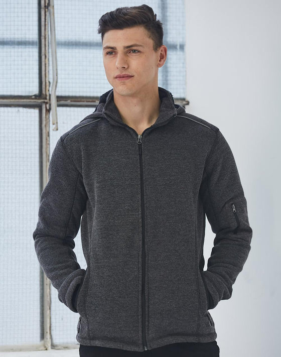 JK41 Men's Heather Bonded Fleece Jacket - kustomteamwear.com