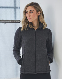  JK42 Ladies' Heather Bonded Fleece Jacket - kustomteamwear.com