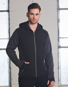  JK43 Men's Heather Sleeve/Quilted Body Jacket - kustomteamwear.com