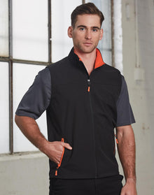  JK45 Men's Softshell Contrast Vest - kustomteamwear.com