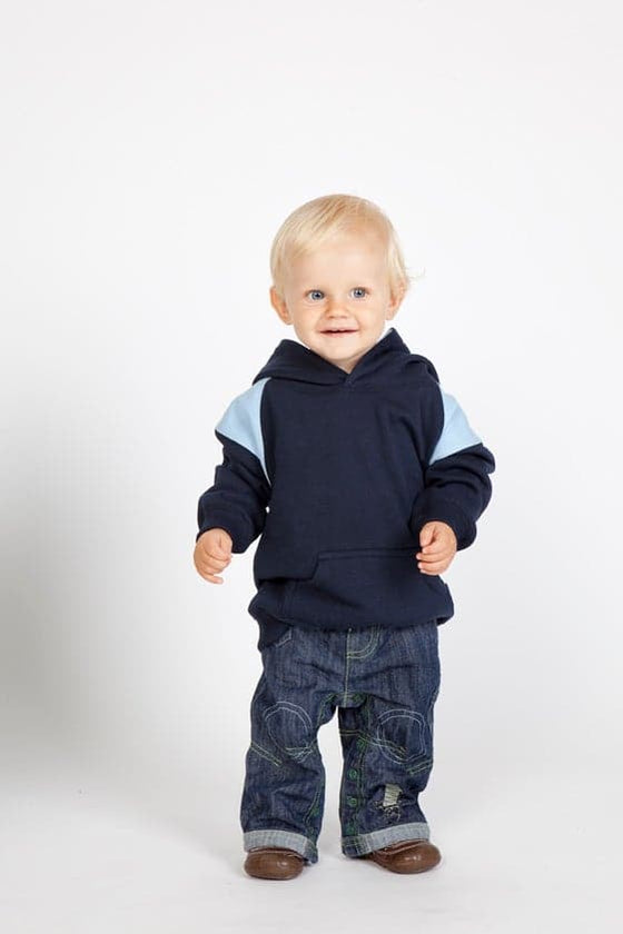 Kids Shoulder Contrast Panel Hoodies - kustomteamwear.com