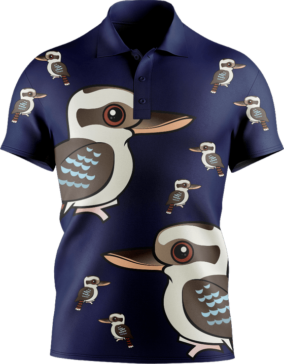 Kooky Kooka Men's Short Sleeve Polo - fungear.com.au