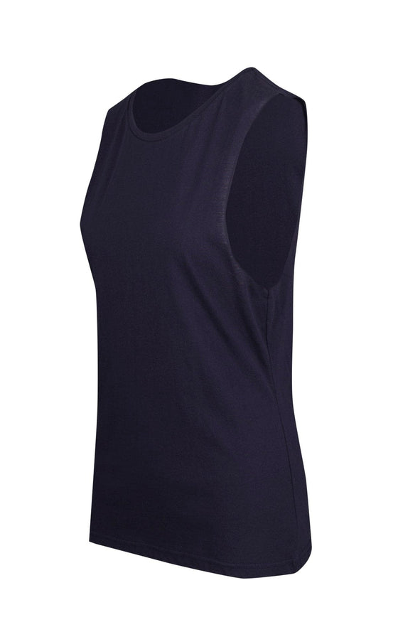 Ladies 160gsm 100% combed cotton sleeveless tee - kustomteamwear.com