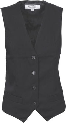  Ladies Black Vest - kustomteamwear.com