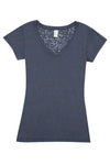 Ladies Burnout V-neck T-shirt - kustomteamwear.com