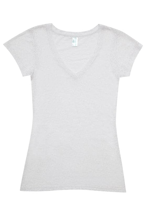 Ladies Burnout V-neck T-shirt - kustomteamwear.com