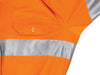 Ladies HiVis 3 Way Cool-Breeze Cotton Shirt with Gusset Sleeve, 3M R/Tape - Long Sleeve. - kustomteamwear.com
