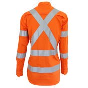 Ladies HiVis 3 way vented "X" back & Bio-motion taped shirt - kustomteamwear.com