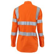 Ladies HiVis L/W Cotton VIC Rail CSR Shirt - kustomteamwear.com