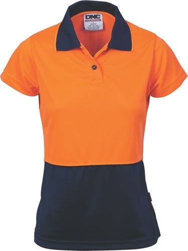 Ladies HiVis Two Tone Polo - Short Sleeve - kustomteamwear.com