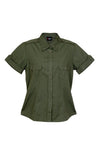 Ladies Military Short Sleeve Shirt - kustomteamwear.com