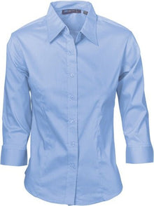  Ladies Premier Stretch Poplin Business Shirts - 3/4 Sleeve - kustomteamwear.com