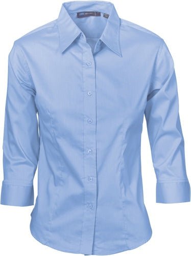 Ladies Premier Stretch Poplin Business Shirts - 3/4 Sleeve - kustomteamwear.com