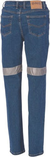 Ladies Taped Denim Stretch Jeans CSR R/Tape - kustomteamwear.com