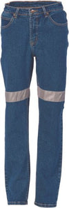 Ladies Taped Denim Stretch Jeans CSR R/Tape - kustomteamwear.com