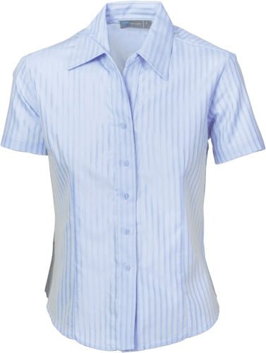 Ladies Tonal Stripe Shirts - Short Sleeve - kustomteamwear.com