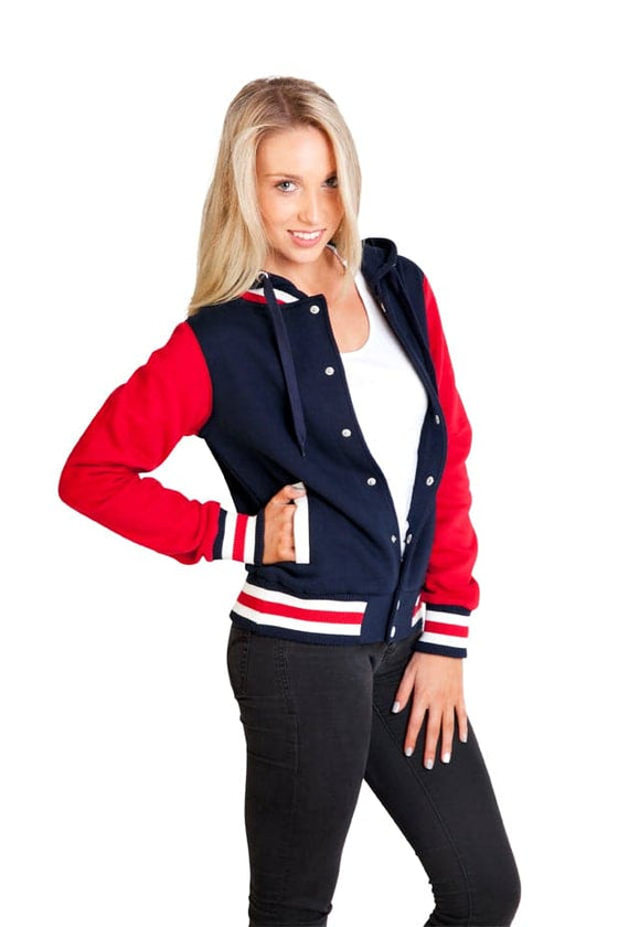 Ladies Varsity Jacket & Hood - kustomteamwear.com