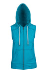 Ladies/Junior Heather SLEEVELESS ZIP Hoodies - Greatness Range - kustomteamwear.com