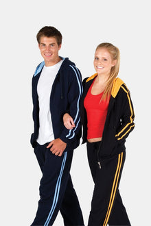  Ladies/Junior Unbrushed Stripe Sleeve Hoodie - kustomteamwear.com