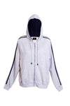 Ladies/Junior Unbrushed Stripe Sleeve Hoodie - kustomteamwear.com